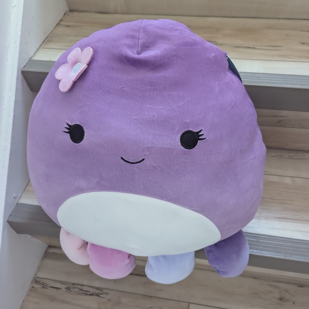 Beula Squishmallows Purple Octopus Stuffie - Large Size
